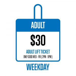 Adult weekday lift ticket