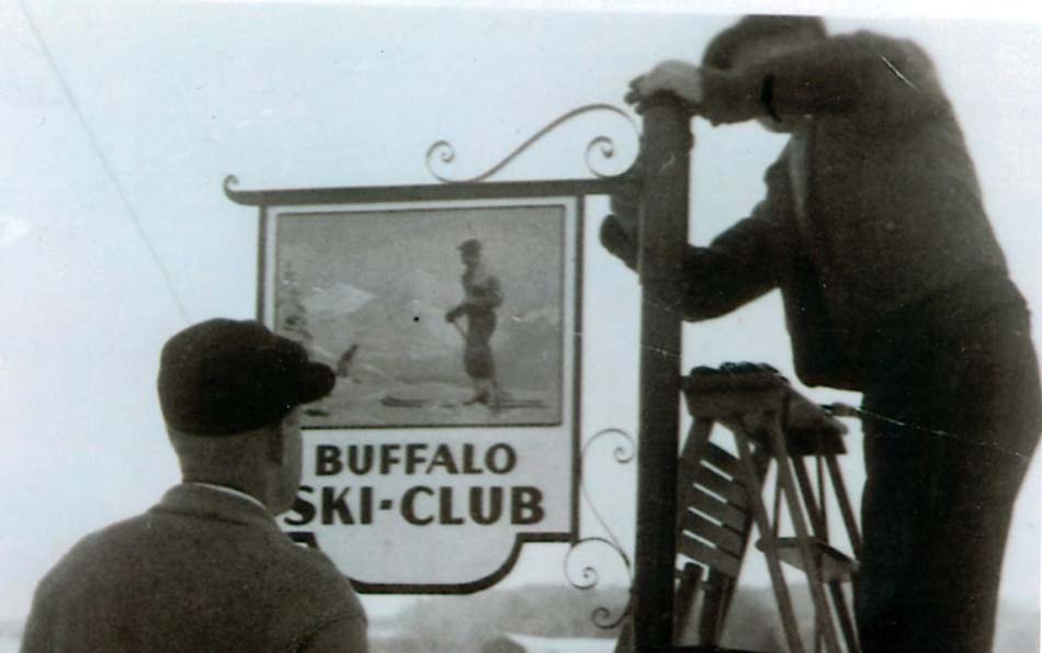 Buffalo Ski Center vintage sign